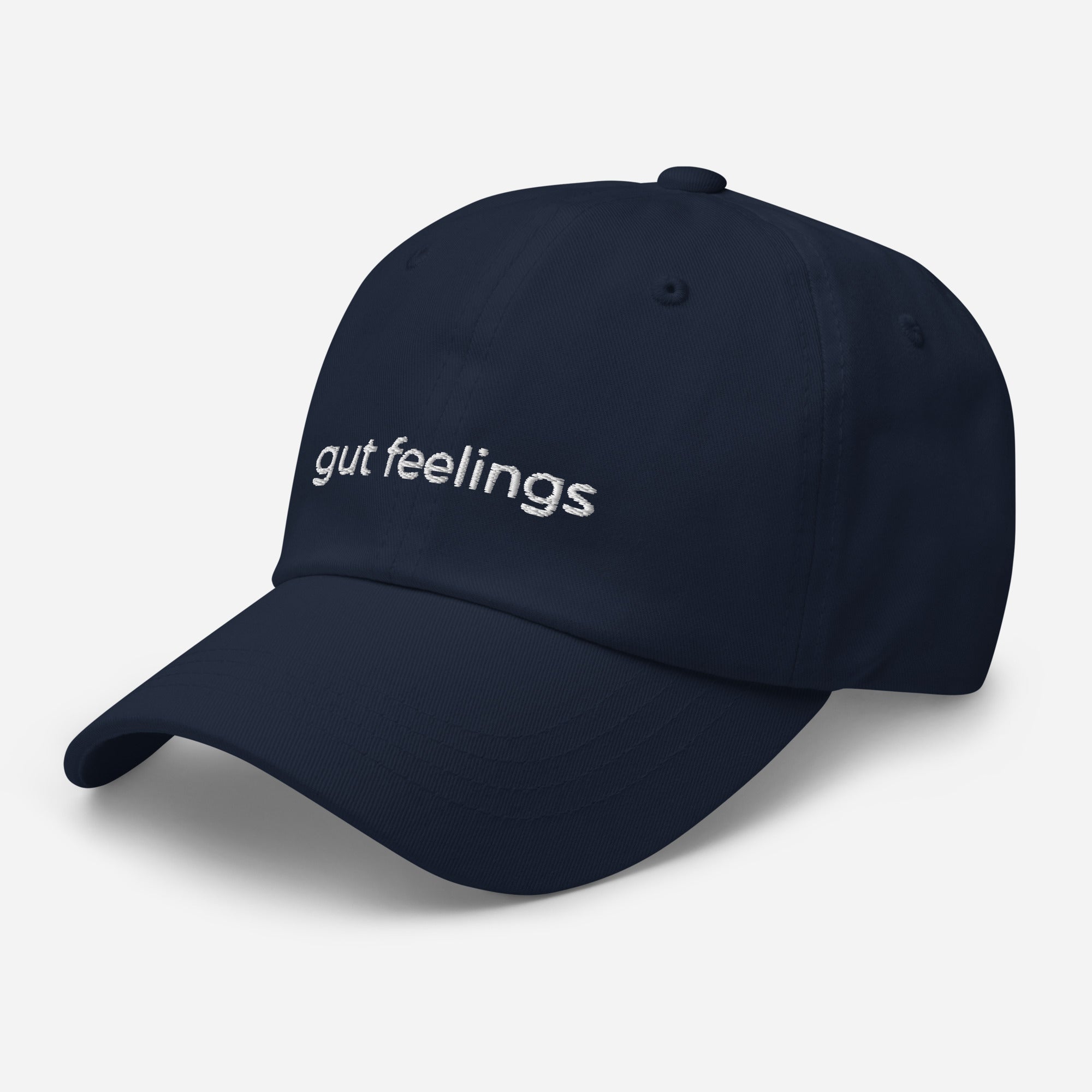 Gut Feelings Embroidered Hat - Midnight Blue